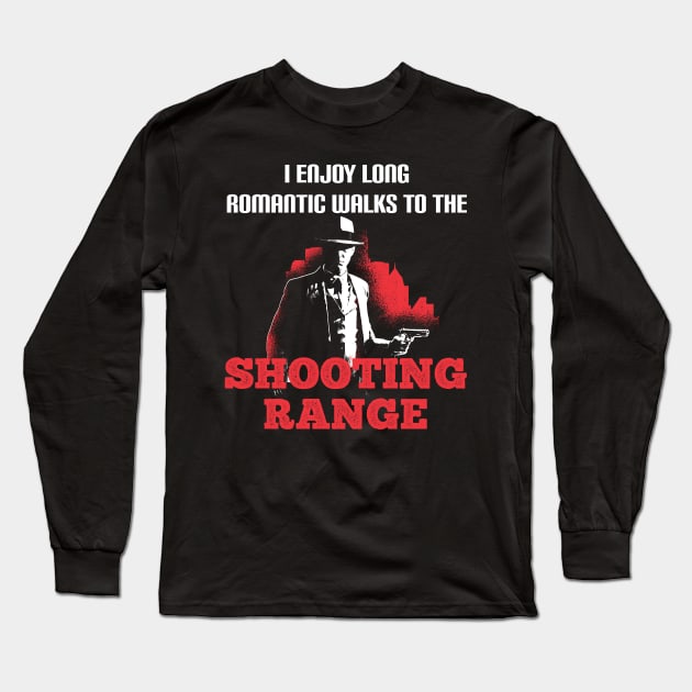 Shotgun Gun and Funny Shooting and Skeet Shooting Quote Long Sleeve T-Shirt by Riffize
